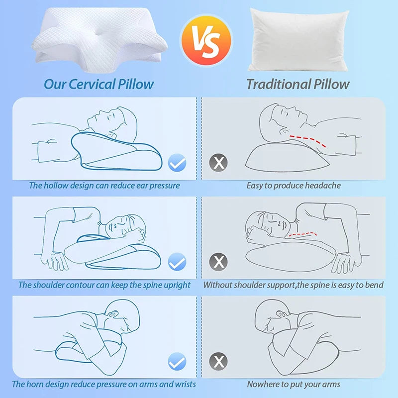 Wellora Butterfly Memory Foam Neck Pillow