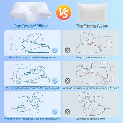 Wellora Butterfly Memory Foam Neck Pillow