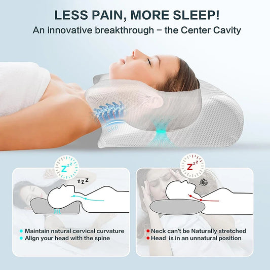 Wellora Butterfly Memory Foam Neck Pillow